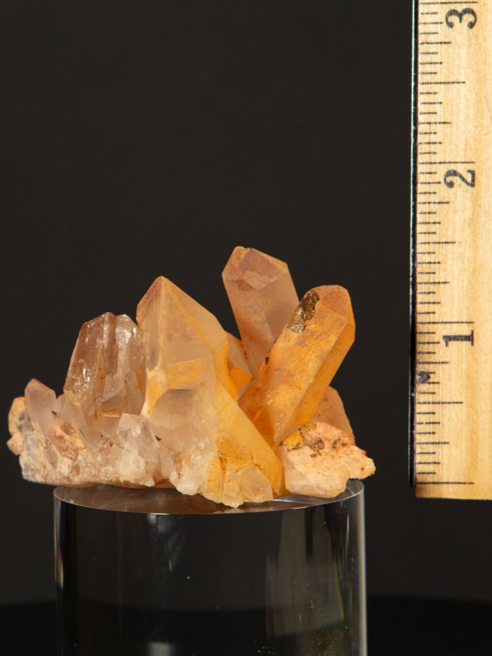 Raw Tangerine Quartz Crystal Cluster ~1.5x2" Natural Orange Mineral Specimen - Picture 7 of 9